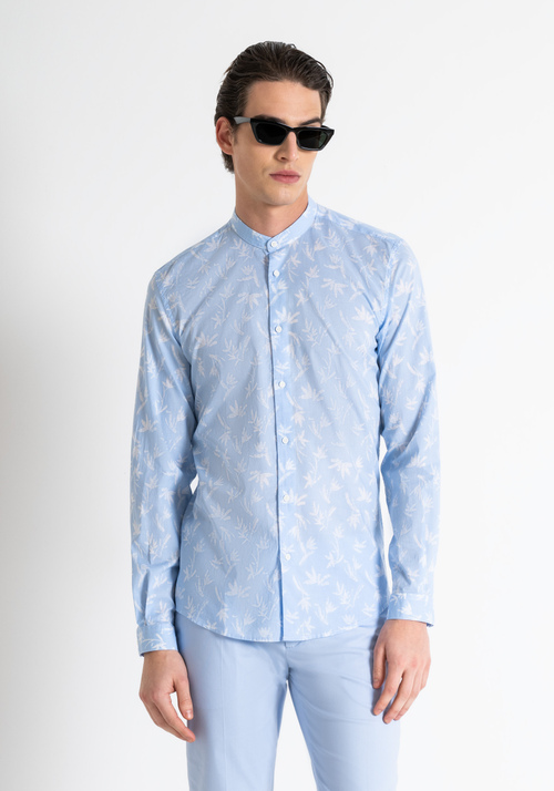 "SEOUL" SLIM FIT SHIRT IN SOFT TOUCH PRINTED COTTON - Camisas | Antony Morato Online Shop