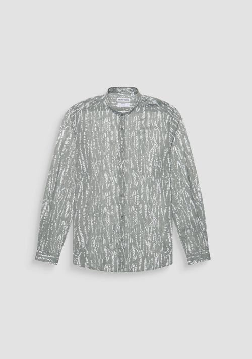 SLIM FIT SHIRT "SEOUL" IN PRINTED COTTON FABRIC - Spring Outfits | Antony Morato Online Shop