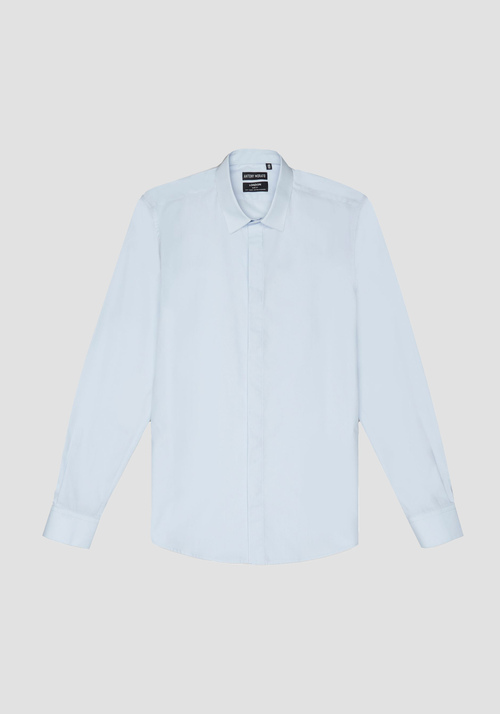 SHORT REGULAR FIT « NEIL » EN LIN MÉLANGÉ DOUX AVEC ÉLASTIQUE ET CORDON DE SERRAGE À LA TAILLE - Chemises | Antony Morato Online Shop