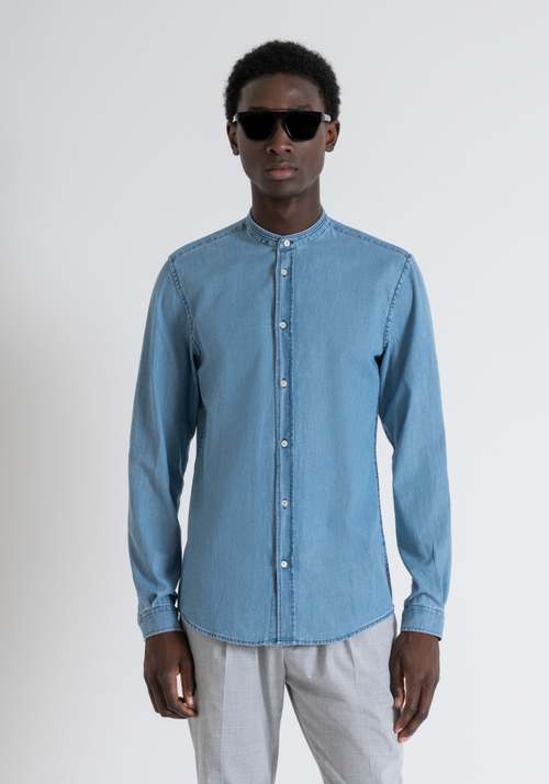 TOLEDO SLIM FIT SHIRT IN LINEN COTTON BLEND - Men's Shirts | Antony Morato Online Shop