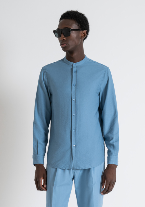 REGULAR FIT "SEOUL" SHIRT IN VISCOSE BLEND FABRIC SOFT HAND - Clothing | Antony Morato Online Shop