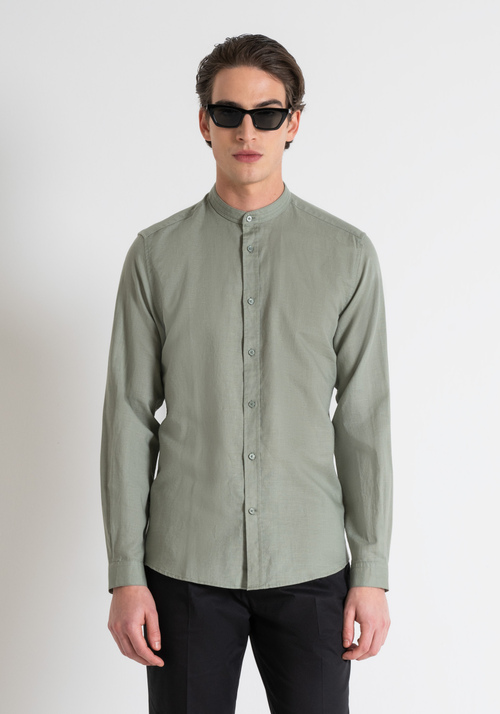 TOLEDO SLIM FIT SHIRT IN LINEN COTTON BLEND - Shirts | Antony Morato Online Shop