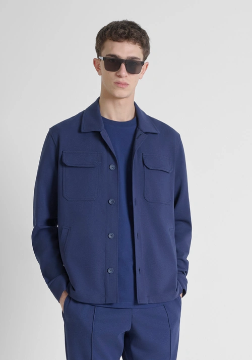 "HAMAR" STRAIGHT FIT SHIRT IN A STRETCH COTTON BLEND - Shirts | Antony Morato Online Shop