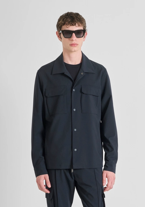 CAMICIA REGULAR FIT IN MISTO VISCOSA ELASTICA - Camicie Uomo | Antony Morato Online Shop