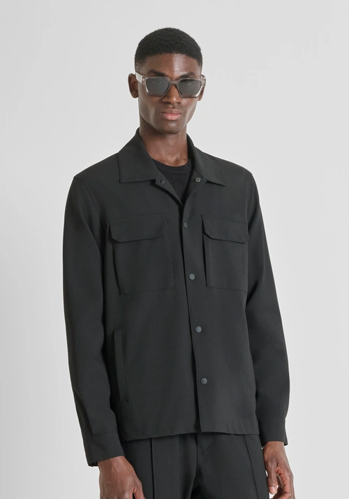 REGULAR FIT SHIRT IN STRETCH VISCOSE BLEND - Clothing | Antony Morato Online Shop