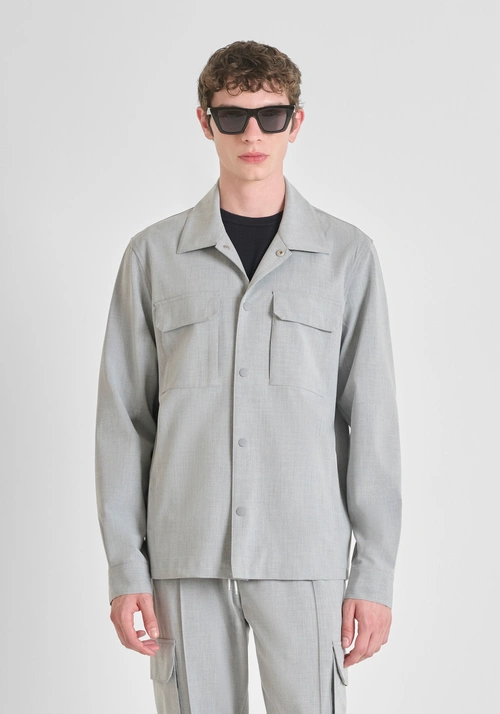 CAMICIA REGULAR FIT IN MISTO VISCOSA ELASTICA - Camicie Uomo | Antony Morato Online Shop