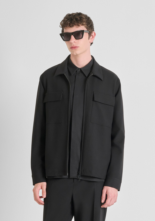 REGULAR FIT SHIRT IN WOOL BLEND - Camisas | Antony Morato Online Shop