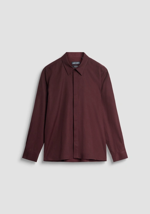 REGULAR FIT "DENVER" SHIRT IN LYOCELL AND COTTON BLEND - Clothing | Antony Morato Online Shop
