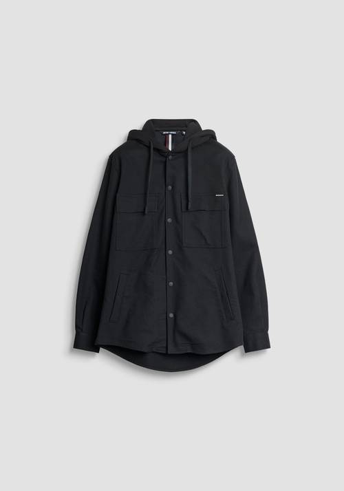 CAMICIA REGULAR FIT CON CAPPUCCIO CON TESSUTO A CONTRASTO - Camicie Uomo | Antony Morato Online Shop