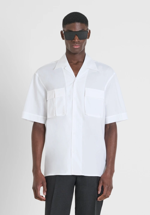 "GRANADA" RELAXED FIT SHIRT WITH SHORT SLEEVES - Abbigliamento uomo | Antony Morato Online Shop