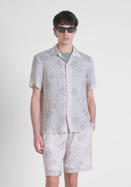 REGULAR STRAIGHT FIT HEMD „HONOLULU“ AUS RAMIE-STOFF - Bekleidung | Antony Morato Online Shop