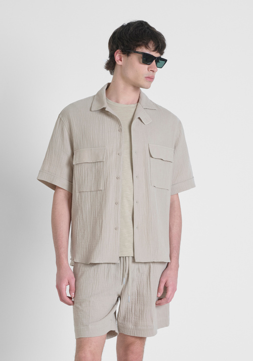 LOCKER SITZENDES HEMD „NAIROBI“ AUS BAUMWOLLE MIT WEICHEM GRIFF - Mood Marrakech | Antony Morato Online Shop