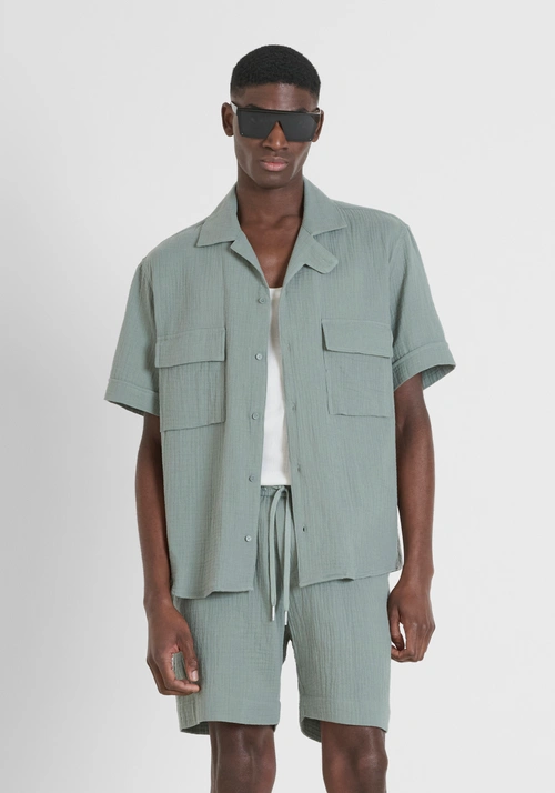 LOCKER SITZENDES HEMD „NAIROBI“ AUS BAUMWOLLE MIT WEICHEM GRIFF - Bekleidung | Antony Morato Online Shop