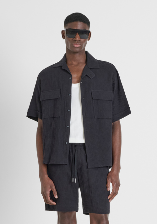 LOCKER SITZENDES HEMD „NAIROBI“ AUS BAUMWOLLE MIT WEICHEM GRIFF - Hemden | Antony Morato Online Shop