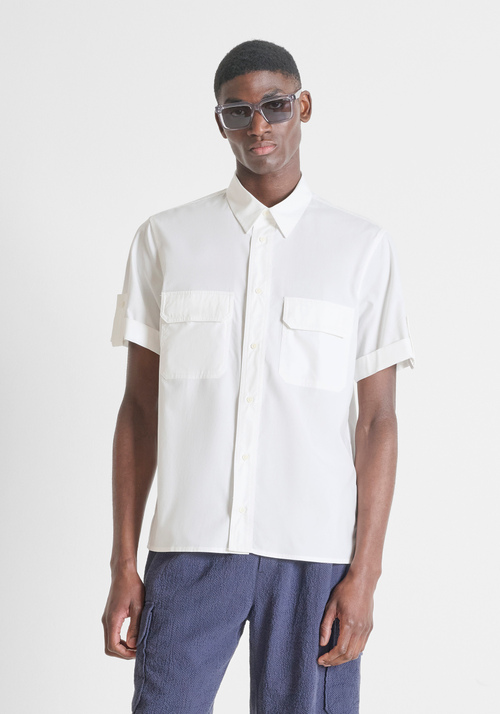 Camicia Uomo Maniche Lunghe Con Stampa Ape E Girasole - Retro Slim Fit, Abbigliamento Casual