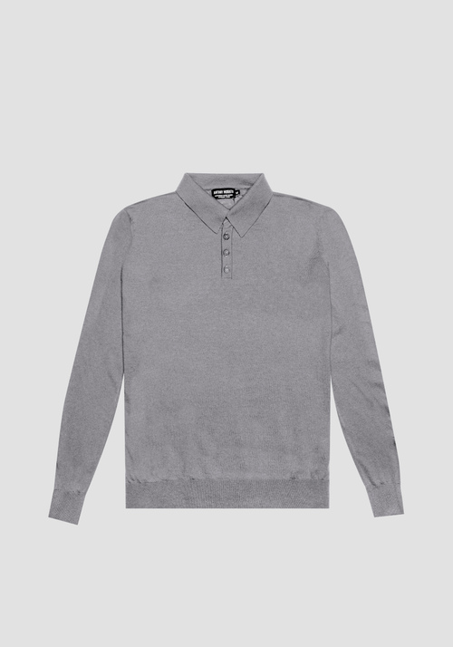 REGULAR FIT POLO SHIRT IN WOOL AND CASHMERE BLEND YARN - Archive Sale | Antony Morato Online Shop