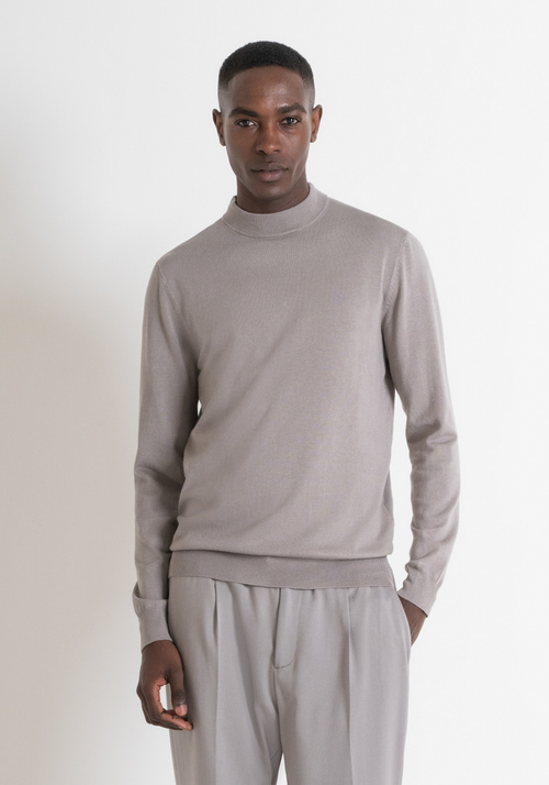 REGULAR FIT TURTLENECK SWEATER IN ELASTIC VISCOSE Antony Morato