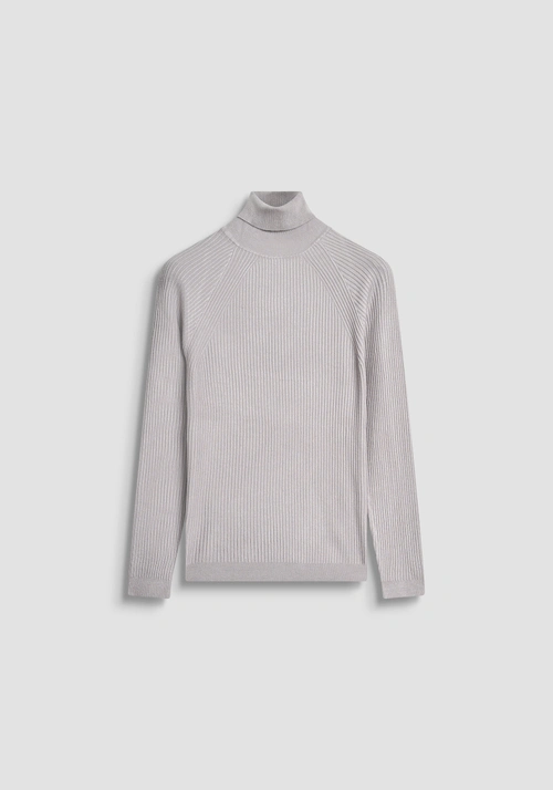 MAGLIA COLLO ALTO SUPER SLIM FIT IN MISTO VISCOSA ELASTICA - Maglieria Uomo | Antony Morato Online Shop