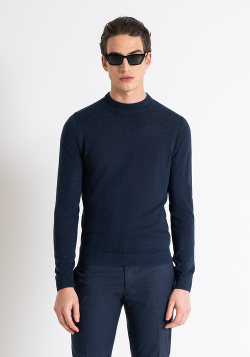 SLIM FIT SWEATER IN VISCOSE MIXED YARN - Men's Knitwear | Antony Morato Online Shop