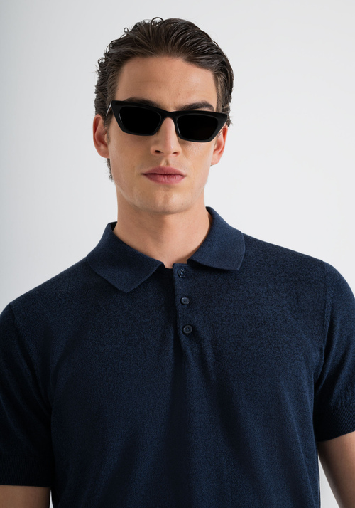 SLIM FIT POLO SHIRT IN SOFT, LIGHTWEIGHT SOLID-COLOUR YARN - Men's T-shirts & Polo | Antony Morato Online Shop