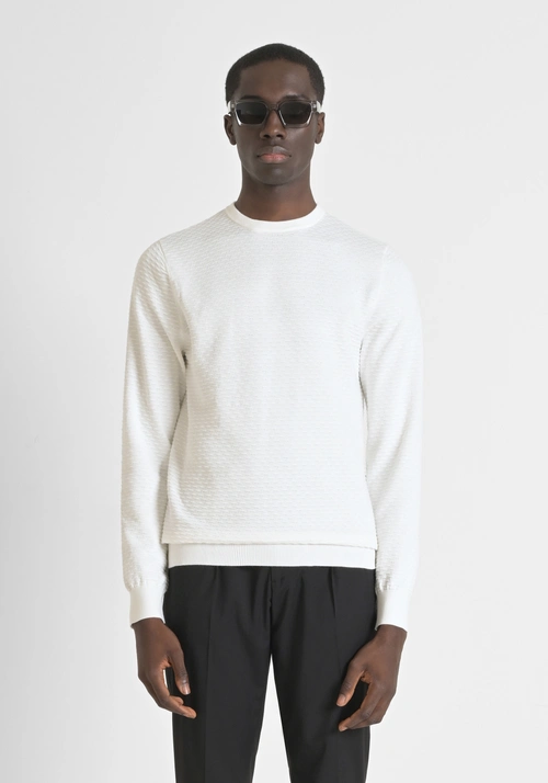 REGULAR FIT SWEATER IN 100% COTTON - Men's Knitwear | Antony Morato Online Shop