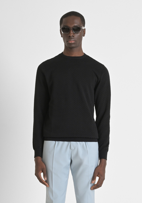 REGULAR FIT SWEATER IN 100% COTTON - Men's Knitwear | Antony Morato Online Shop