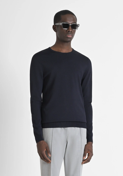 SUPER SLIM FIT VISCOSE BLEND SWEATER - Men's Knitwear | Antony Morato Online Shop