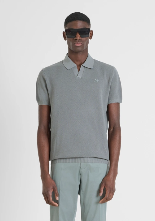 PULL À COUPE RÉGULIÈRE EN COTON DOUX AVEC LOGO BRODÉ - Pulls | Antony Morato Online Shop