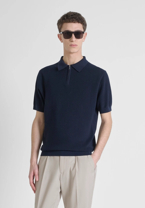 CAMISETA SIN MANGAS REGULAR FIT DE MEZCLA DE VISCOSA TEJIDA - Camisetas y polo | Antony Morato Online Shop