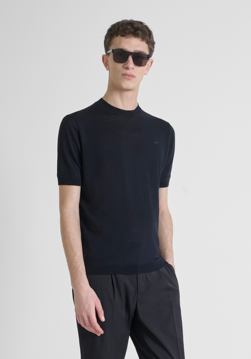 PULLOVER REGULAR FIT AUS FUNKTIONSGEWEBE - Schwarzes Outfit | Antony Morato Online Shop