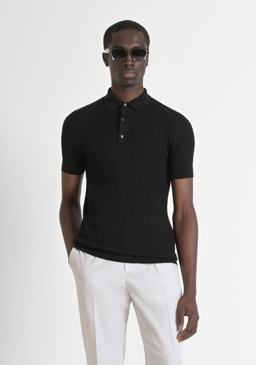 SLIM FIT JERSEY IN VISCOSE BLEND FABRIC - Men's Knitwear | Antony Morato Online Shop