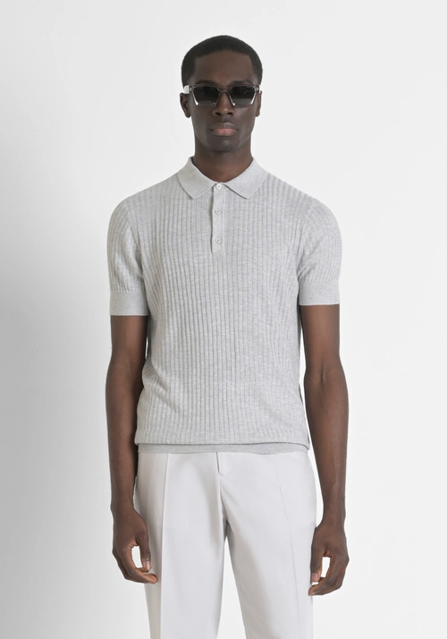 SLIM FIT JERSEY IN VISCOSE BLEND FABRIC - Men's Knitwear | Antony Morato Online Shop