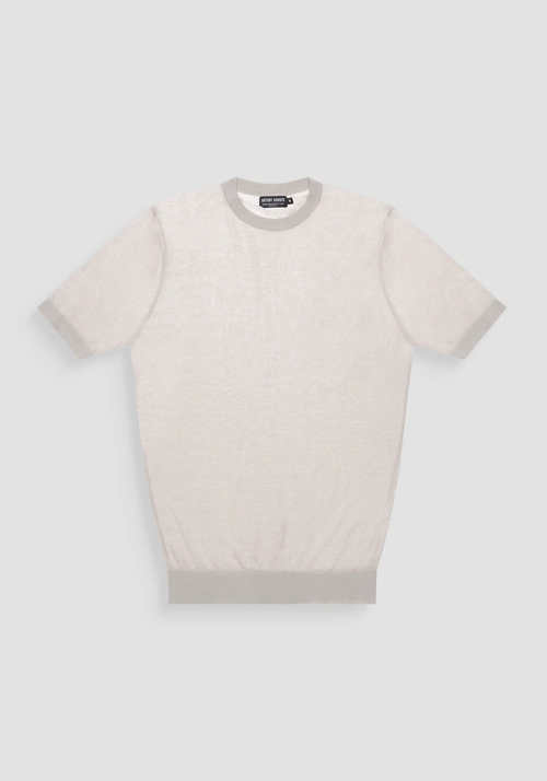 REGULAR FIT SWEATER IN LINEN BLEND SUPER SOFT YARN - Clothing | Antony Morato Online Shop