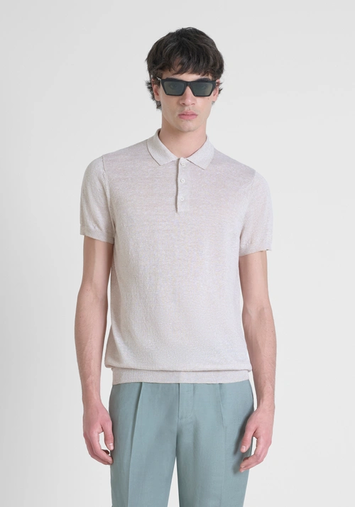 JERSEY REGULAR FIT EN MEZCLA DE LINO - Camisetas y polo | Antony Morato Online Shop