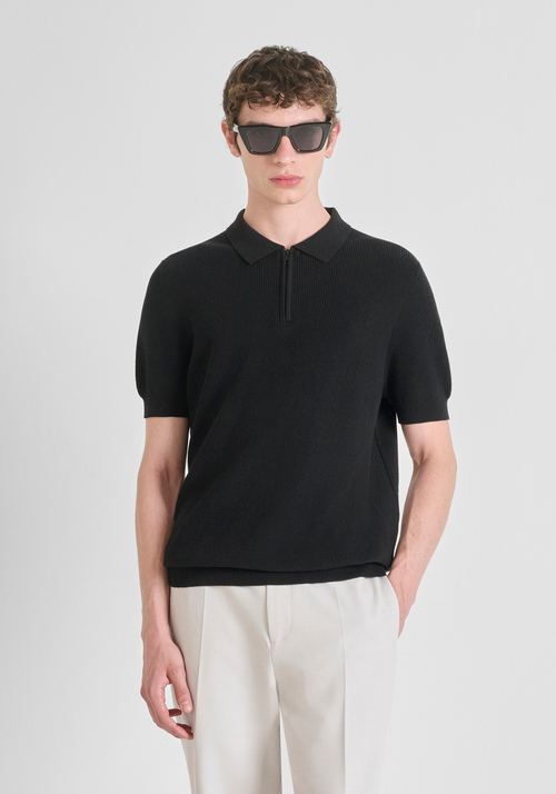 POLO REGULAR FIT IN FILATO DI COTONE - Abbigliamento Uomo | Antony Morato Online Shop
