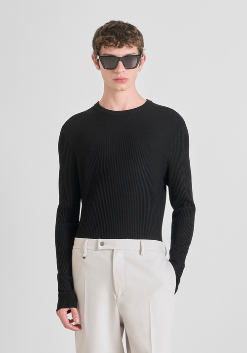 MAGLIA SLIM FIT IN MISTO VISCOSA ELASTICA - Abbigliamento Uomo | Antony Morato Online Shop