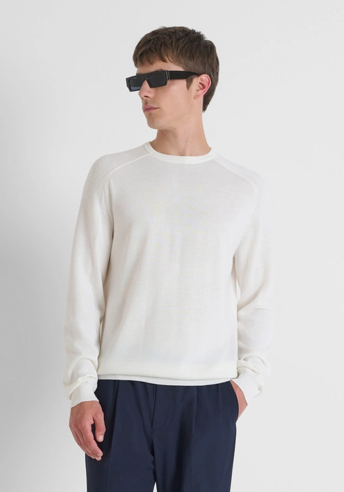 PULL COUPE REGULAR EN MÉLANGE DE LAINE MÉRINOS - Pulls | Antony Morato Online Shop