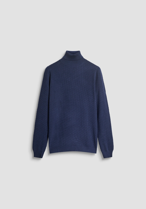 PULL À COL ROULÉ COUPE REGULAR EN MÉLANGE DE LAINE MÉRINOS - Pulls | Antony Morato Online Shop