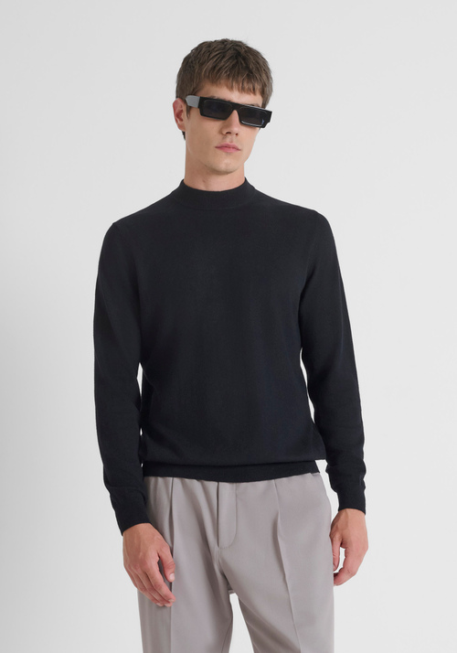 PULL COUPE REGULAR EN MÉLANGE DE LAINE ET DE CACHEMIRE - Pulls | Antony Morato Online Shop