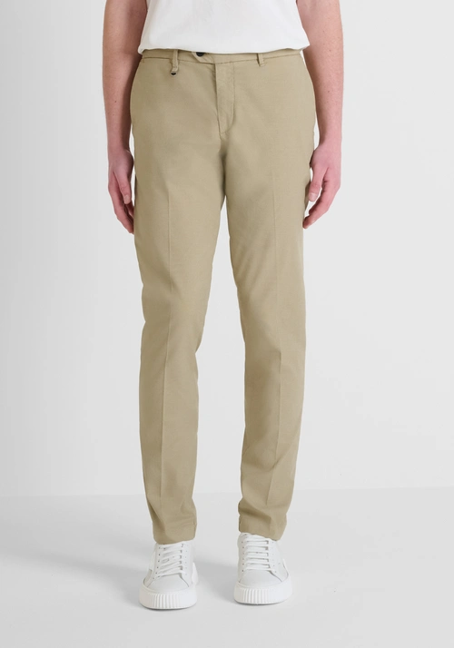 "BRYAN" SKINNY FIT STRETCH COTTON TROUSERS - Men's Trousers | Antony Morato Online Shop