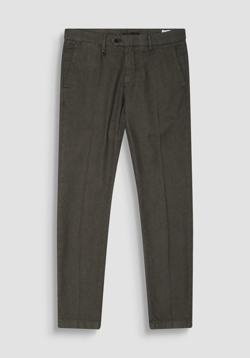 SKINNY FIT "BRYAN" TROUSERS IN STRETCH COTTON - Men's Trousers | Antony Morato Online Shop