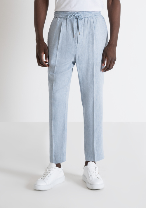 NEIL REGULAR FIT TROUSERS IN ELASTIC VISCOSA TWILL BLEND - Men's Trousers | Antony Morato Online Shop