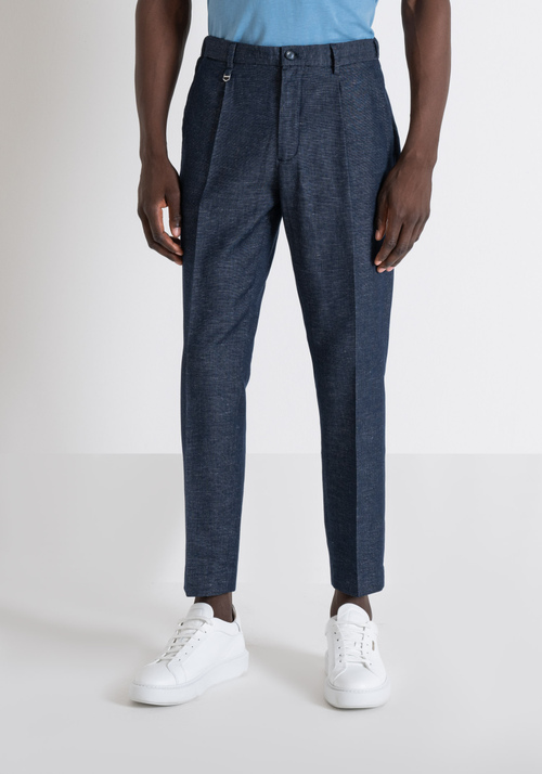 CARROT FIT PANTS "GUSTAF" IN ARMORED COTTON - Men's Trousers | Antony Morato Online Shop