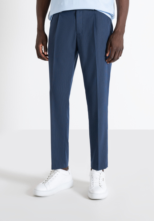 REGULAR FIT "LUIS" PANTS WITH PLEATS - Men's Trousers | Antony Morato Online Shop