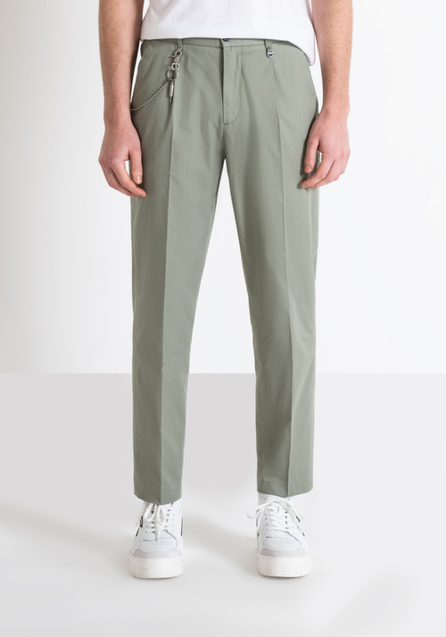 ANDREAS REGULAR FIT TROUSERS IN COTTON TWILL - Men's Trousers | Antony Morato Online Shop