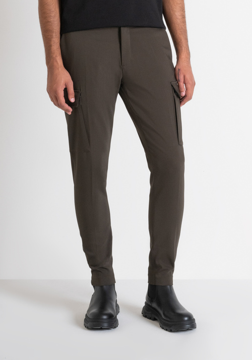 SKINNY FIT BJORN TROUSERS IN ELASTIC COTTON BLEND Antony Morato