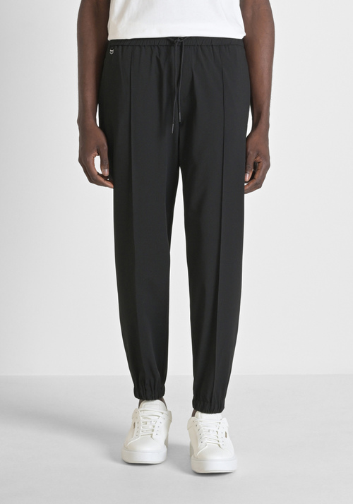 "NATE" REGULAR FIT TROUSERS IN ELASTIC VISCOSE BLEND - Men's Trousers | Antony Morato Online Shop
