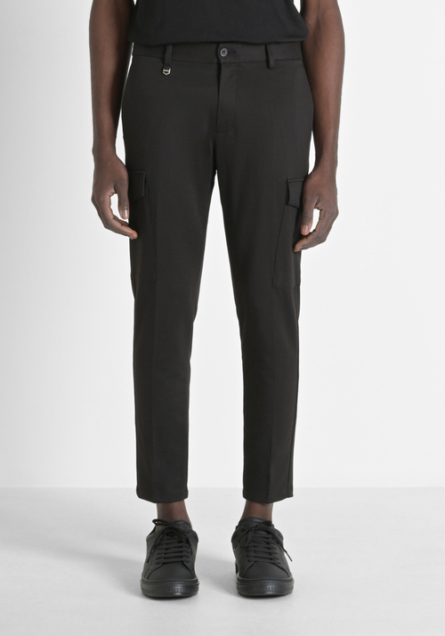"BJORN" COTTON BLEND SKINNY FIT TROUSERS WITH LARGE POCKETS - Men's Trousers | Antony Morato Online Shop