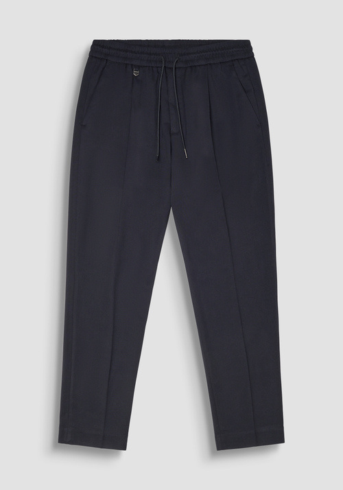 REGULAR FIT "NEIL" TROUSERS IN TWILL STRETCH VISCOSE BLEND - Men's Trousers | Antony Morato Online Shop