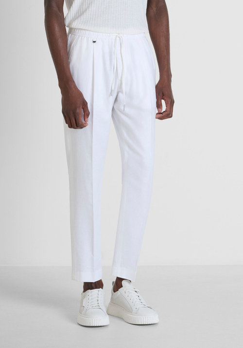 TROUSERS REGULAR FIT "NEIL" IN LINEN BLEND FABRIC - Herren Anzug-Sets | Antony Morato Online Shop